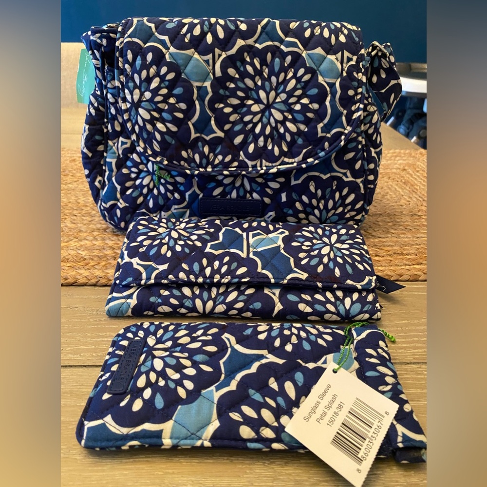 Vera Bradley - new crossbody bag, wallet and eyeglass pouch